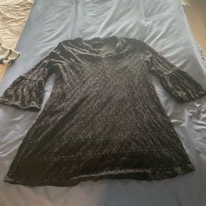 Black lace tunic